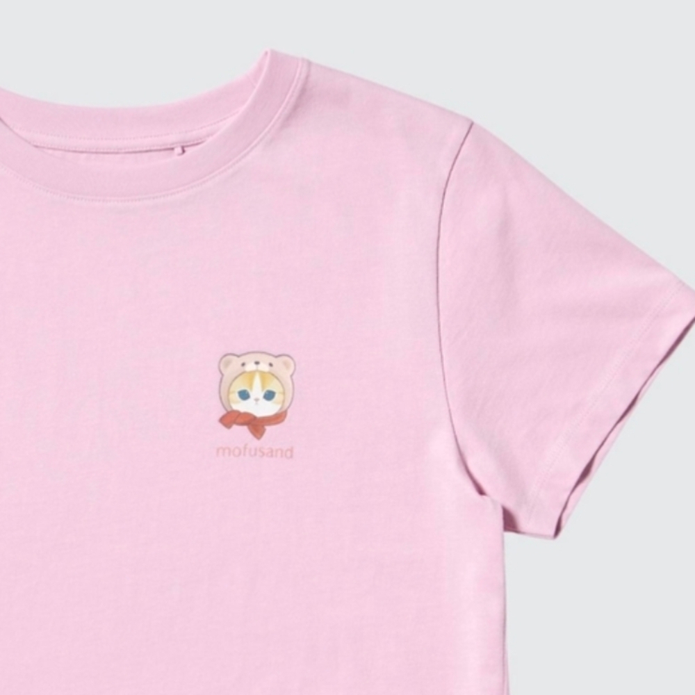 Uniqlo Mofusand Pink T-Shirt Size XL